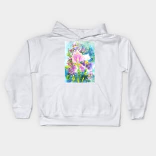 Joyful Watercolor Painting Kids Hoodie